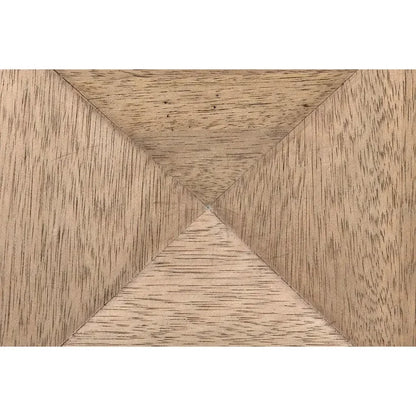 Noir Ariana Wooden Geometric Side Table