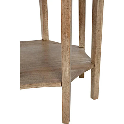 Noir Ariana Wooden Geometric Side Table