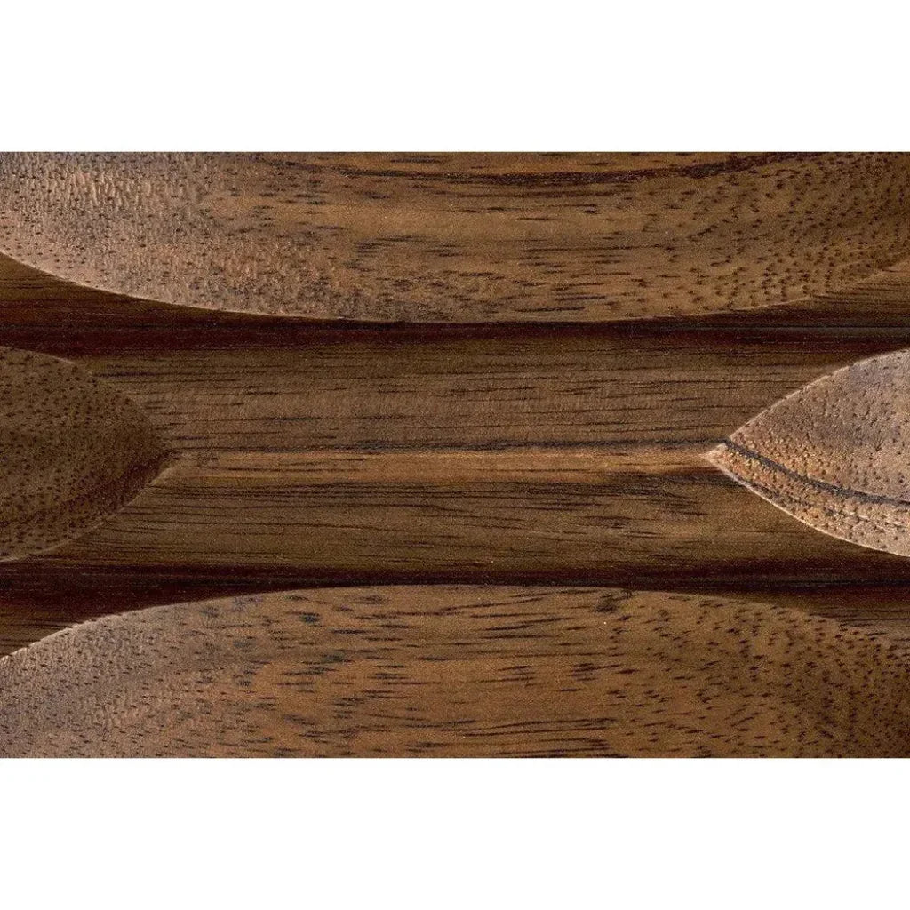 Noir Ariana Wooden Geometric Side Table
