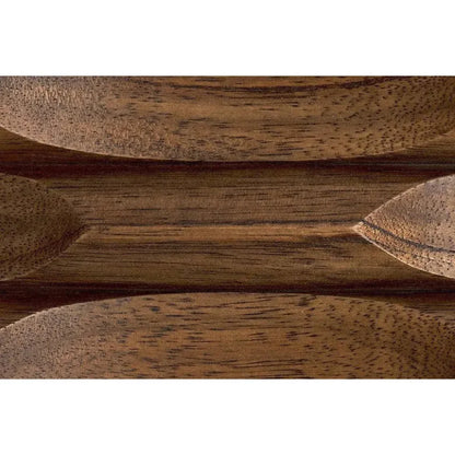 Noir Ariana Wooden Geometric Side Table