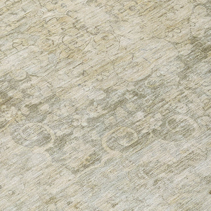LOOMLAN Rugs Arienne Green Washable Indoor-Outdoor Rug