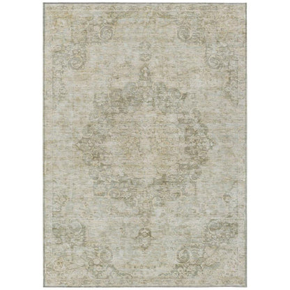 LOOMLAN Rugs Arienne Green Washable Indoor-Outdoor Rug