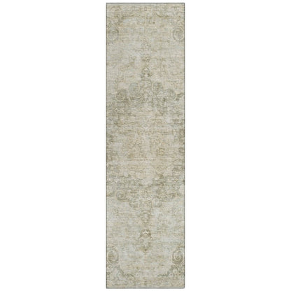 LOOMLAN Rugs Arienne Green Washable Indoor-Outdoor Rug