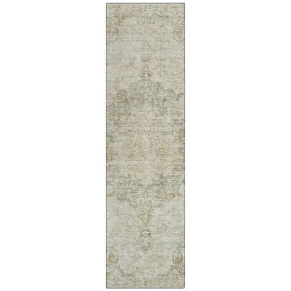 LOOMLAN Rugs Arienne Green Washable Indoor-Outdoor Rug