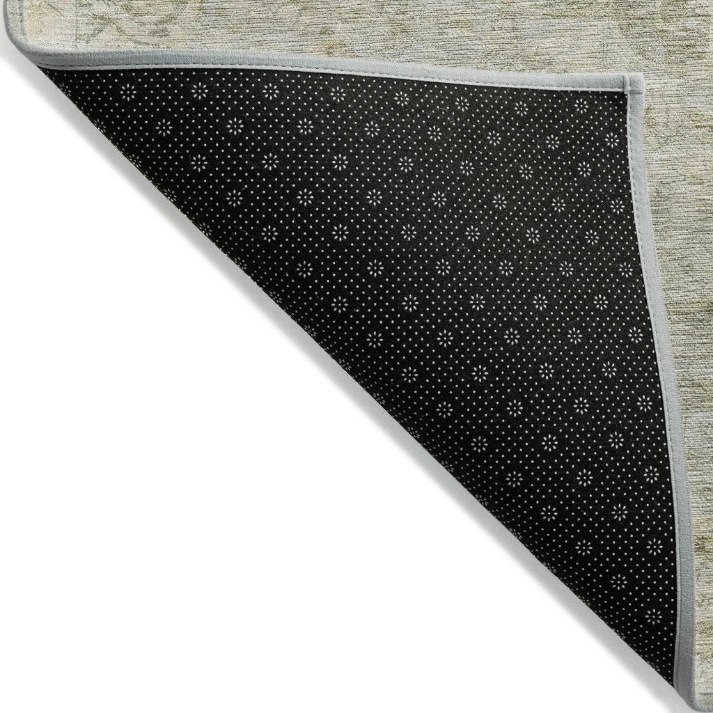 LOOMLAN Rugs Arienne Green Washable Indoor-Outdoor Rug