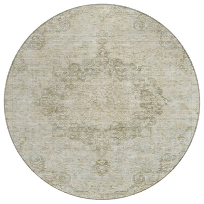 LOOMLAN Rugs Arienne Green Washable Indoor-Outdoor Rug