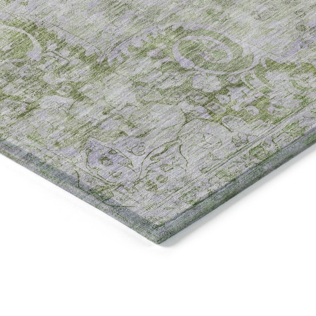 LOOMLAN Rugs Arienne Olive Washable Indoor-Outdoor Rug