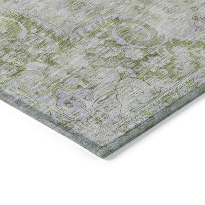 LOOMLAN Rugs Arienne Olive Washable Indoor-Outdoor Rug