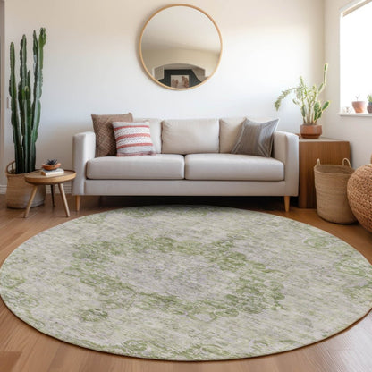 LOOMLAN Rugs Arienne Olive Washable Indoor-Outdoor Rug