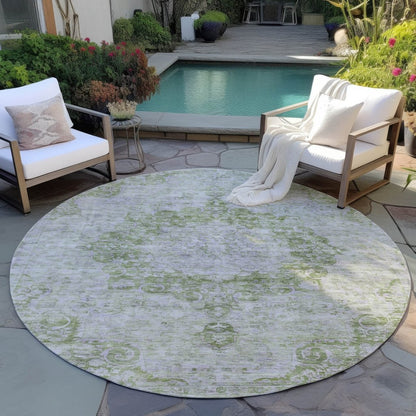 LOOMLAN Rugs Arienne Olive Washable Indoor-Outdoor Rug