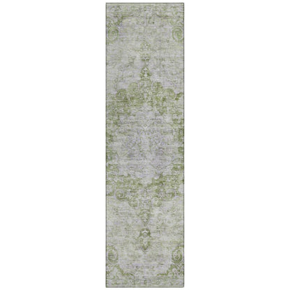 LOOMLAN Rugs Arienne Olive Washable Indoor-Outdoor Rug