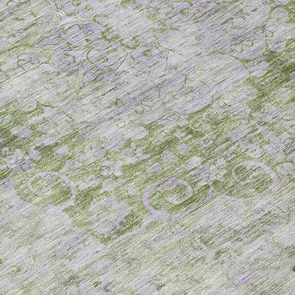 LOOMLAN Rugs Arienne Olive Washable Indoor-Outdoor Rug
