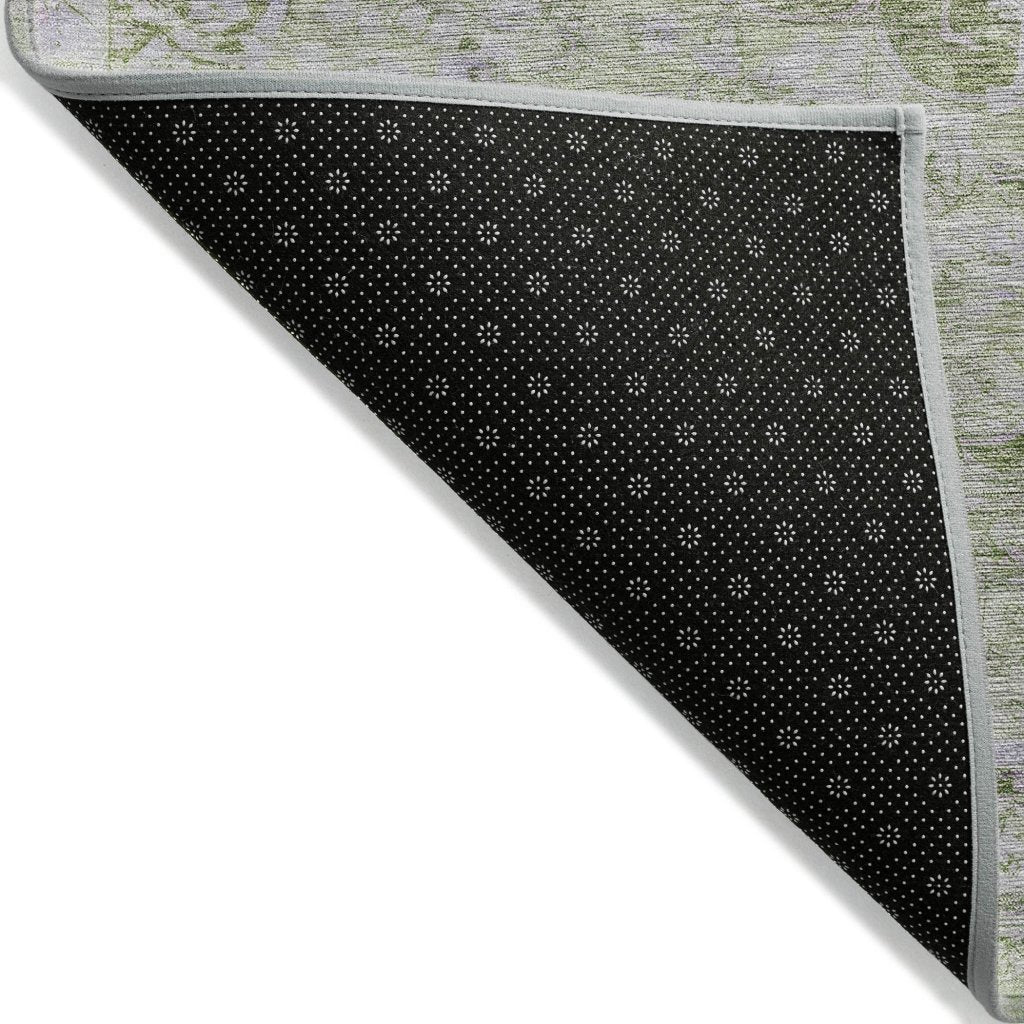LOOMLAN Rugs Arienne Olive Washable Indoor-Outdoor Rug