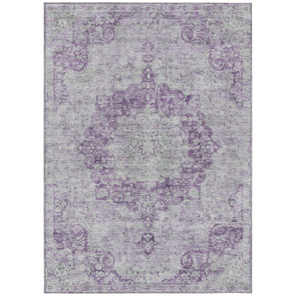 Arienne Purple Washable Indoor - Outdoor Rug - LOOMLAN - LOOMLAN Rugs - Outdoor Rugs