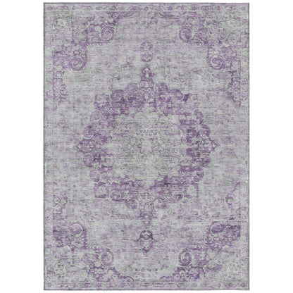 Arienne Purple Washable Indoor-Outdoor Rug