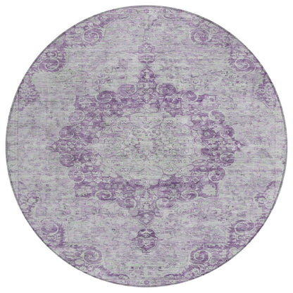 Arienne Purple Washable Indoor - Outdoor Rug - LOOMLAN - LOOMLAN Rugs - Outdoor Rugs