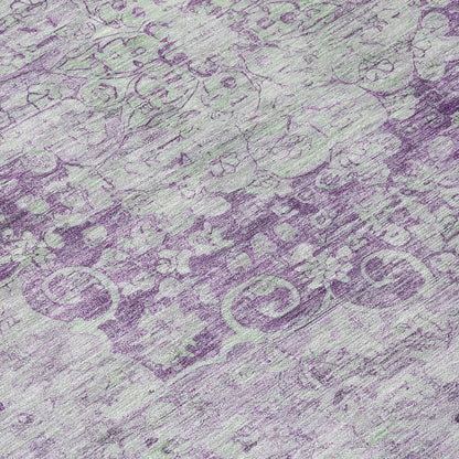 Arienne Purple Washable Indoor - Outdoor Rug - LOOMLAN - LOOMLAN Rugs - Outdoor Rugs
