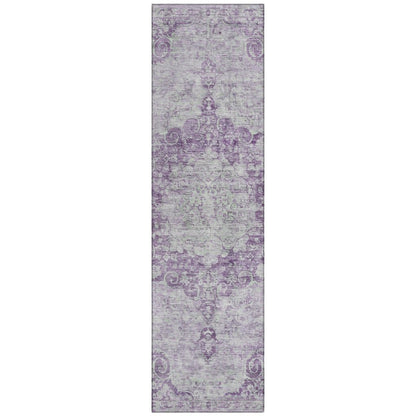 Arienne Purple Washable Indoor - Outdoor Rug - LOOMLAN - LOOMLAN Rugs - Outdoor Rugs