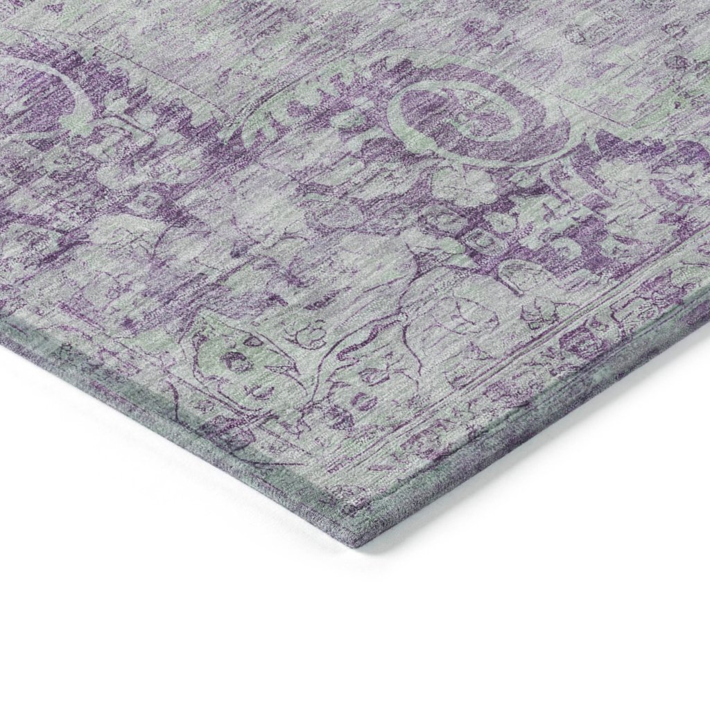 Arienne Purple Washable Indoor - Outdoor Rug - LOOMLAN - LOOMLAN Rugs - Outdoor Rugs