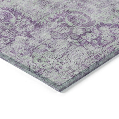 Arienne Purple Washable Indoor - Outdoor Rug - LOOMLAN - LOOMLAN Rugs - Outdoor Rugs