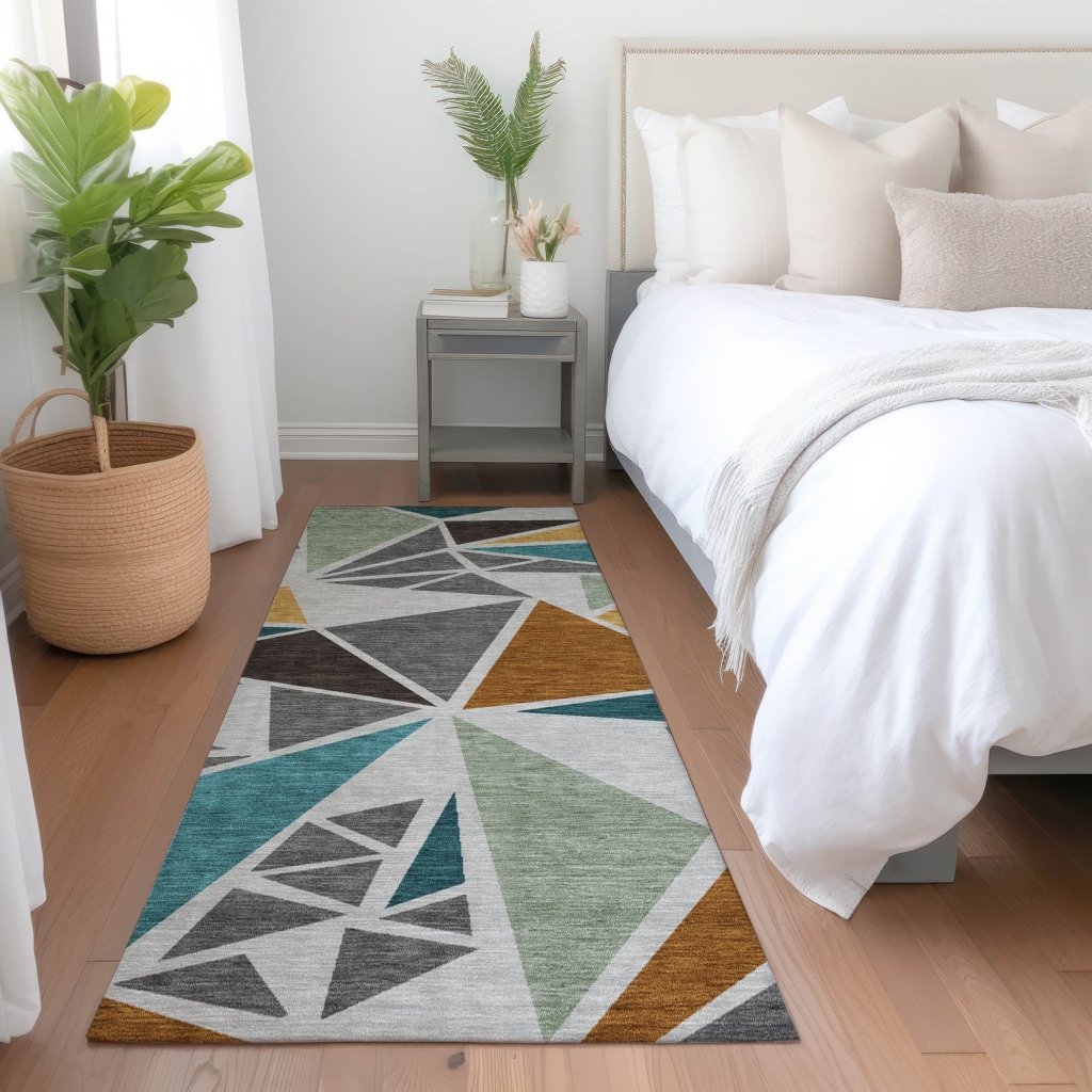 LOOMLAN Rugs Aristea Gray Washable Indoor-Outdoor Rug