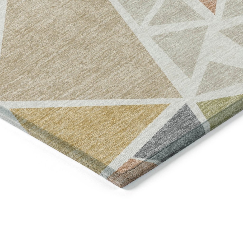 LOOMLAN Rugs Aristea Ivory Washable Indoor-Outdoor Rug