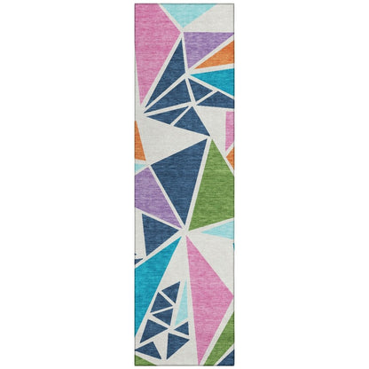 LOOMLAN Rugs Aristea White Washable Indoor-Outdoor Rug