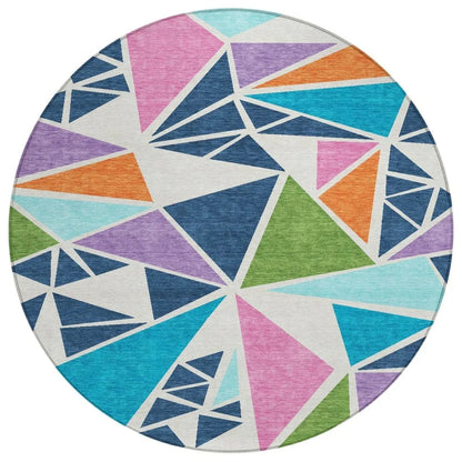 LOOMLAN Rugs Aristea White Washable Indoor-Outdoor Rug
