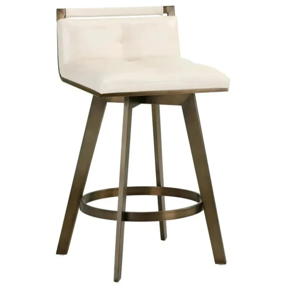 SUNPAN Arizona Leather Swivel Counter Stool