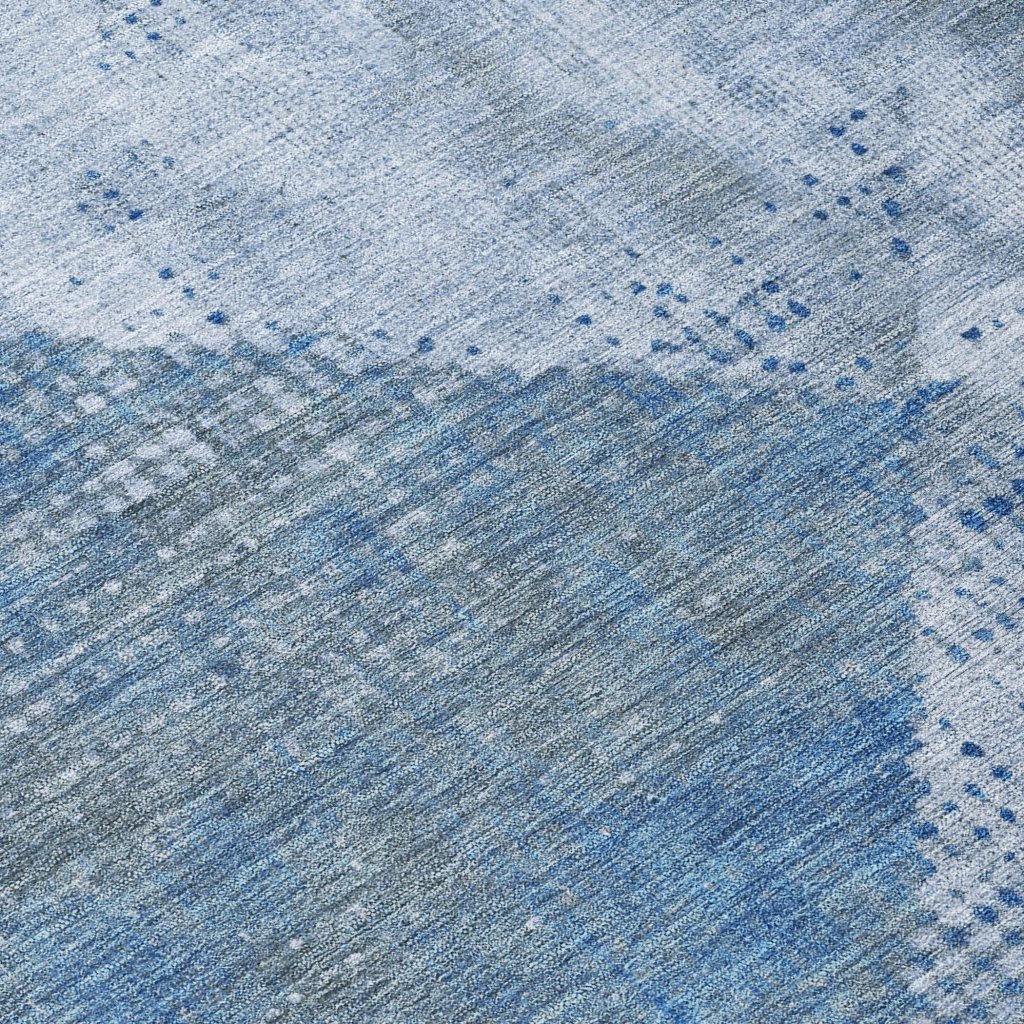 Arvaya Blue Washable Indoor - Outdoor Rug - LOOMLAN - LOOMLAN Rugs - Outdoor Rugs