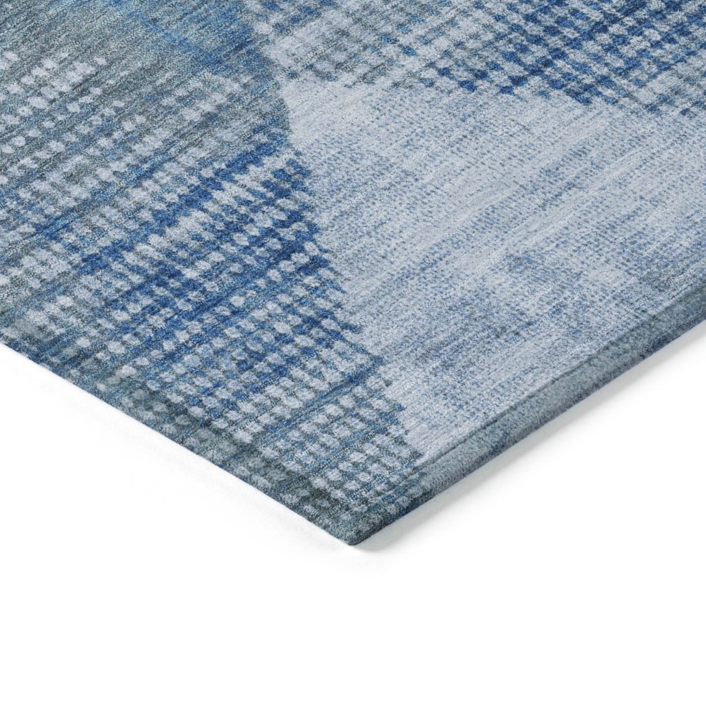 Arvaya Blue Washable Indoor - Outdoor Rug - LOOMLAN - LOOMLAN Rugs - Outdoor Rugs