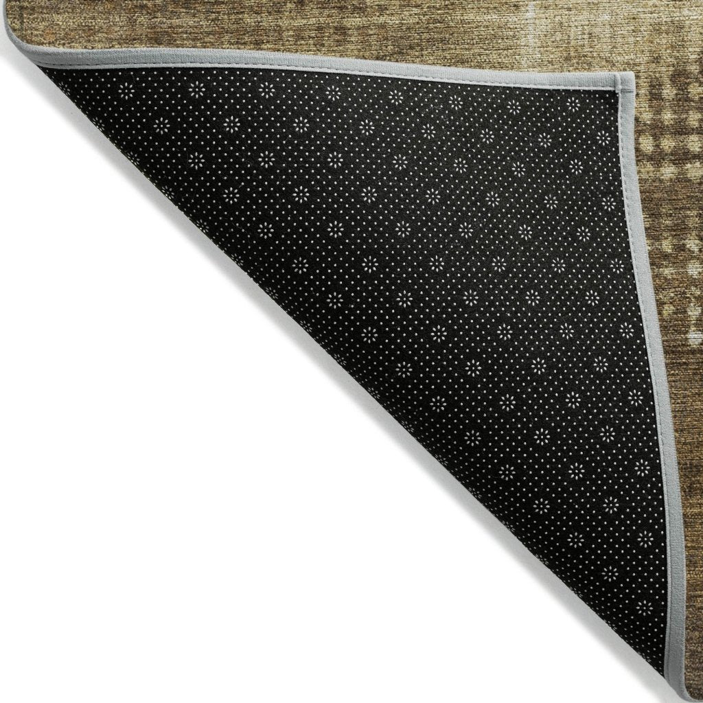 Arvaya Brown Washable Indoor - Outdoor Rug - LOOMLAN - LOOMLAN Rugs - Outdoor Rugs