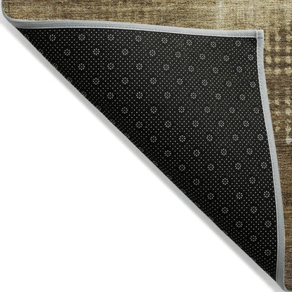 Arvaya Brown Washable Indoor - Outdoor Rug - LOOMLAN - LOOMLAN Rugs - Outdoor Rugs