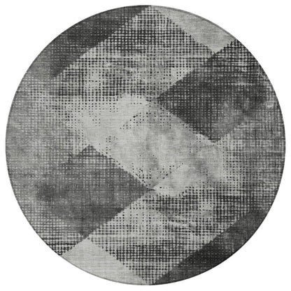 LOOMLAN Rugs Arvaya Gray Washable Indoor-Outdoor Rug