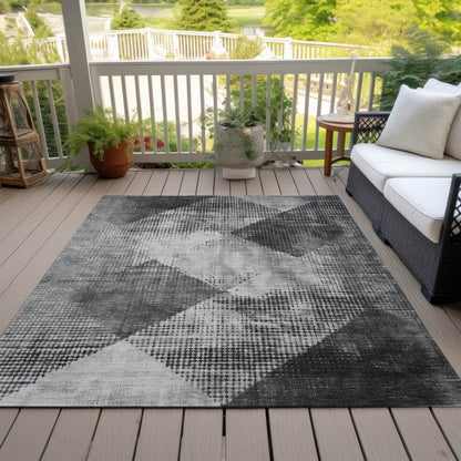 LOOMLAN Rugs Arvaya Gray Washable Indoor-Outdoor Rug