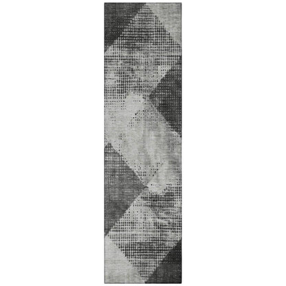 LOOMLAN Rugs Arvaya Gray Washable Indoor-Outdoor Rug