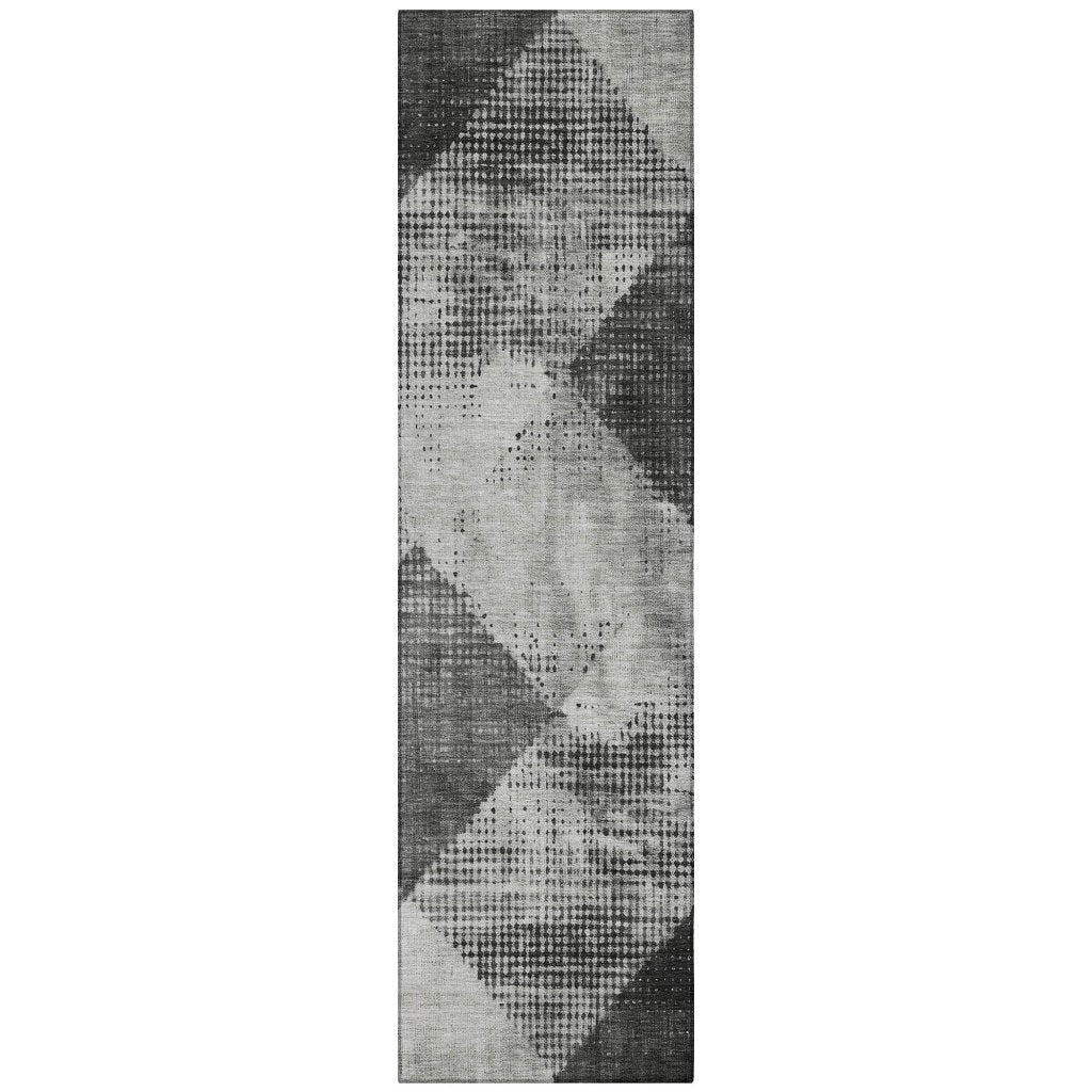 LOOMLAN Rugs Arvaya Gray Washable Indoor-Outdoor Rug