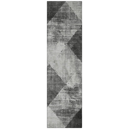 LOOMLAN Rugs Arvaya Gray Washable Indoor-Outdoor Rug