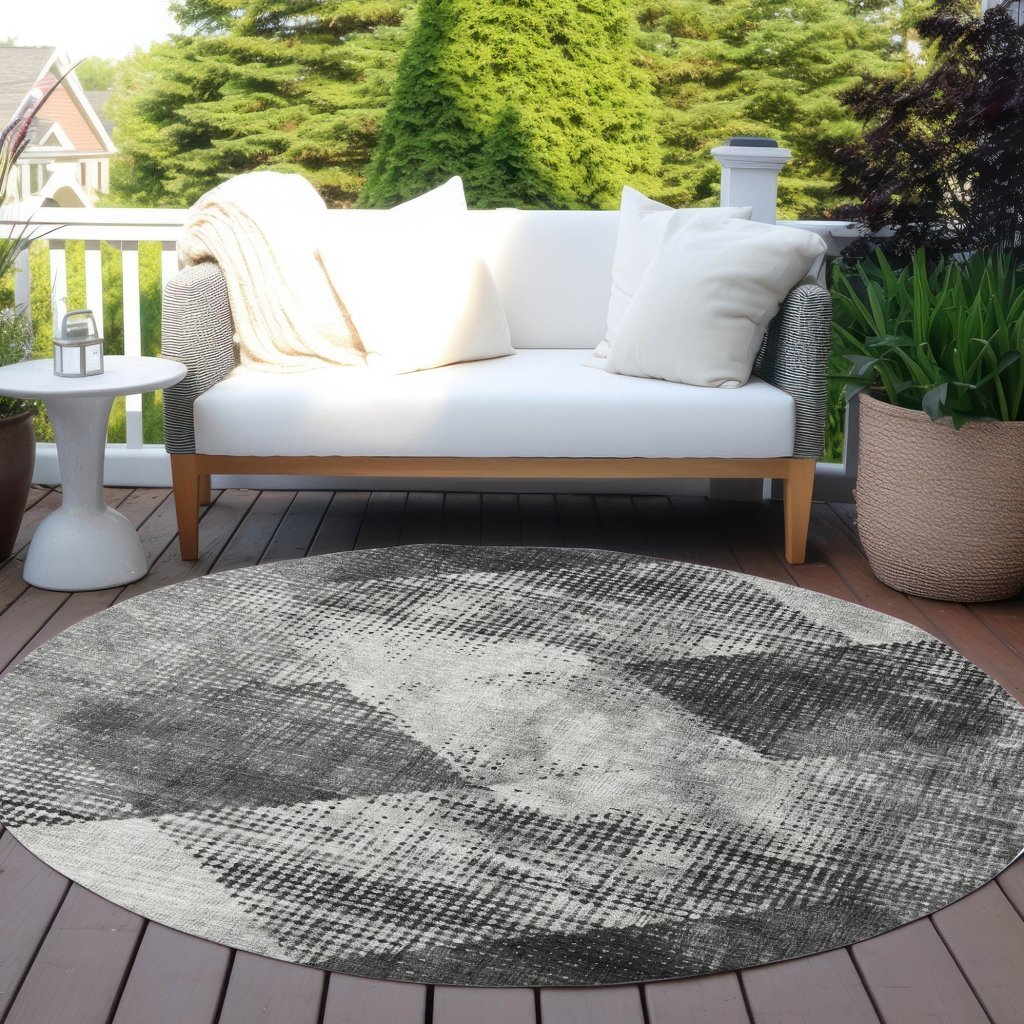 LOOMLAN Rugs Arvaya Gray Washable Indoor-Outdoor Rug