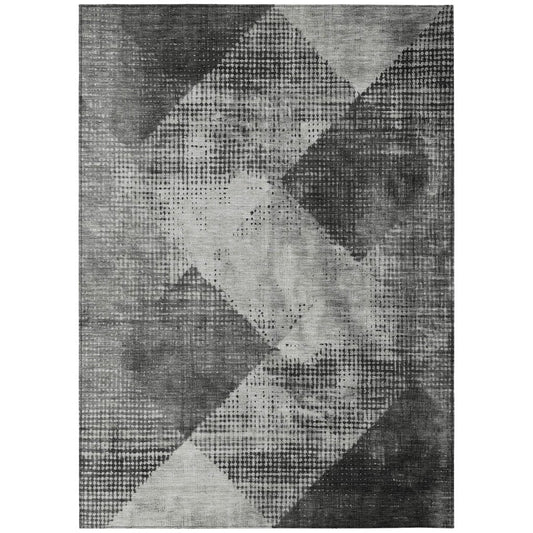 LOOMLAN Rugs Arvaya Gray Washable Indoor-Outdoor Rug