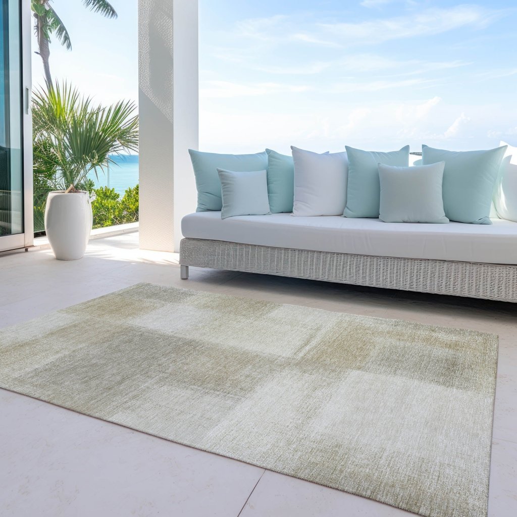 Asha Brown Washable Indoor - Outdoor Rug - LOOMLAN - LOOMLAN Rugs - Outdoor Rugs