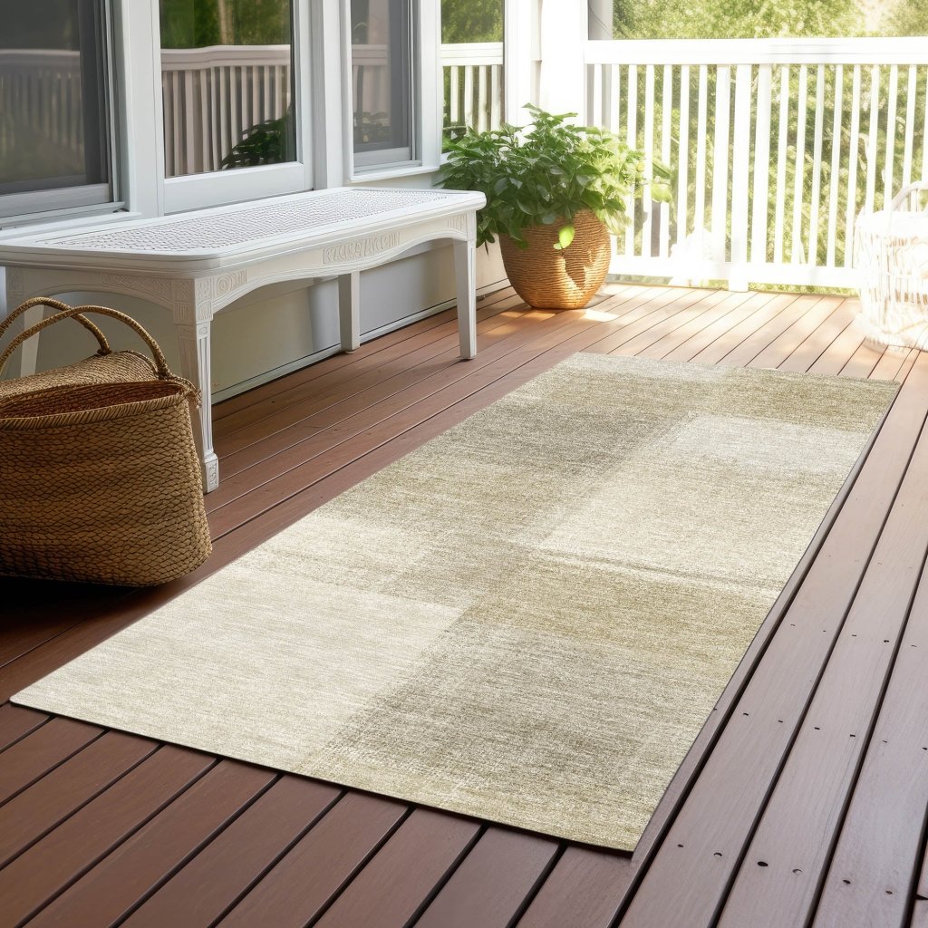 Asha Brown Washable Indoor - Outdoor Rug - LOOMLAN - LOOMLAN Rugs - Outdoor Rugs