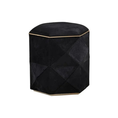 Ashanti Cowhide Small Storage Ottoman