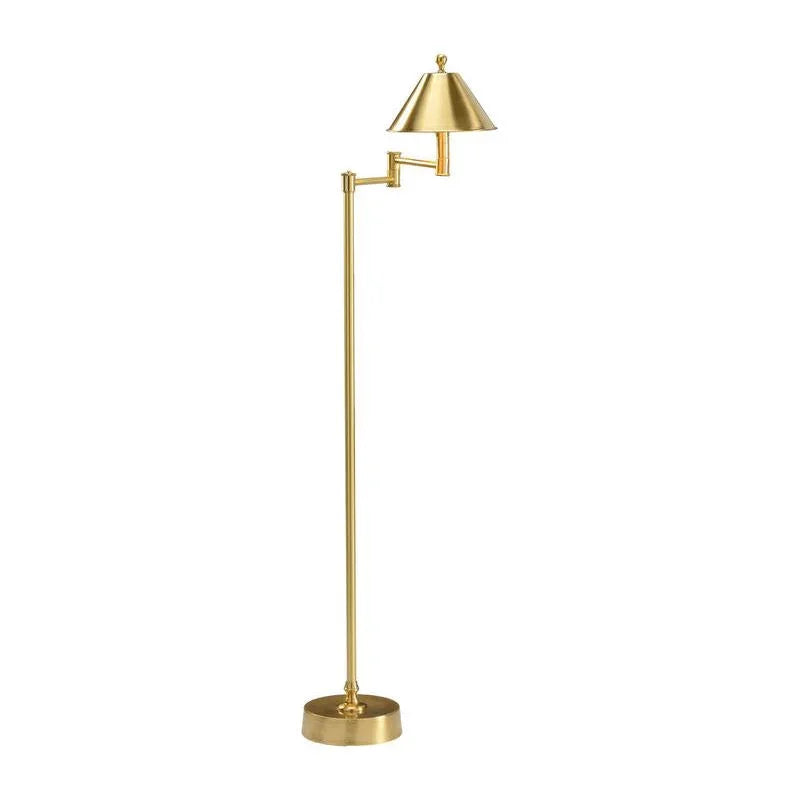 Wildwood Ashbourne Brass Made Adjustable Floor Lamp