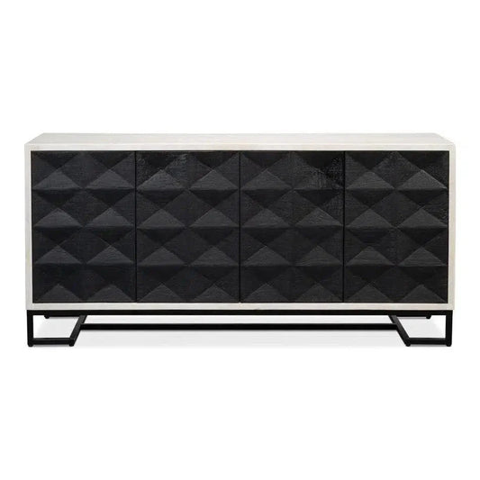 Sarreid Asiger Four Door Credenza for Dining Room
