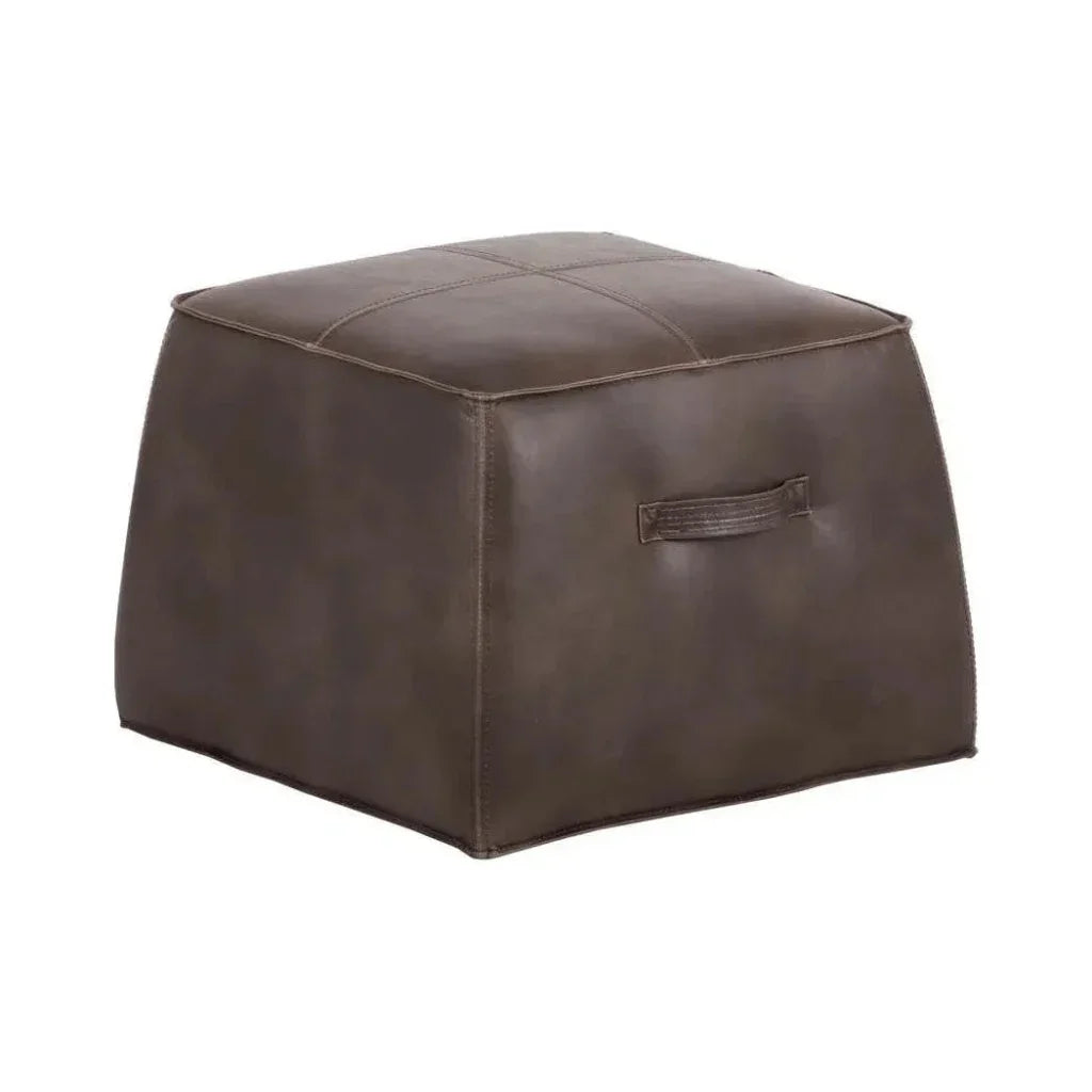 SUNPAN Aspen Leather Square Ottoman