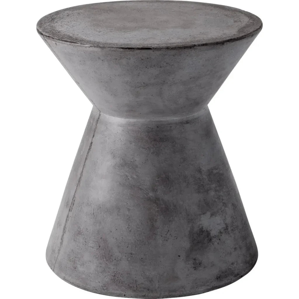 SUNPAN Astley Concrete Outdoor Round End Table