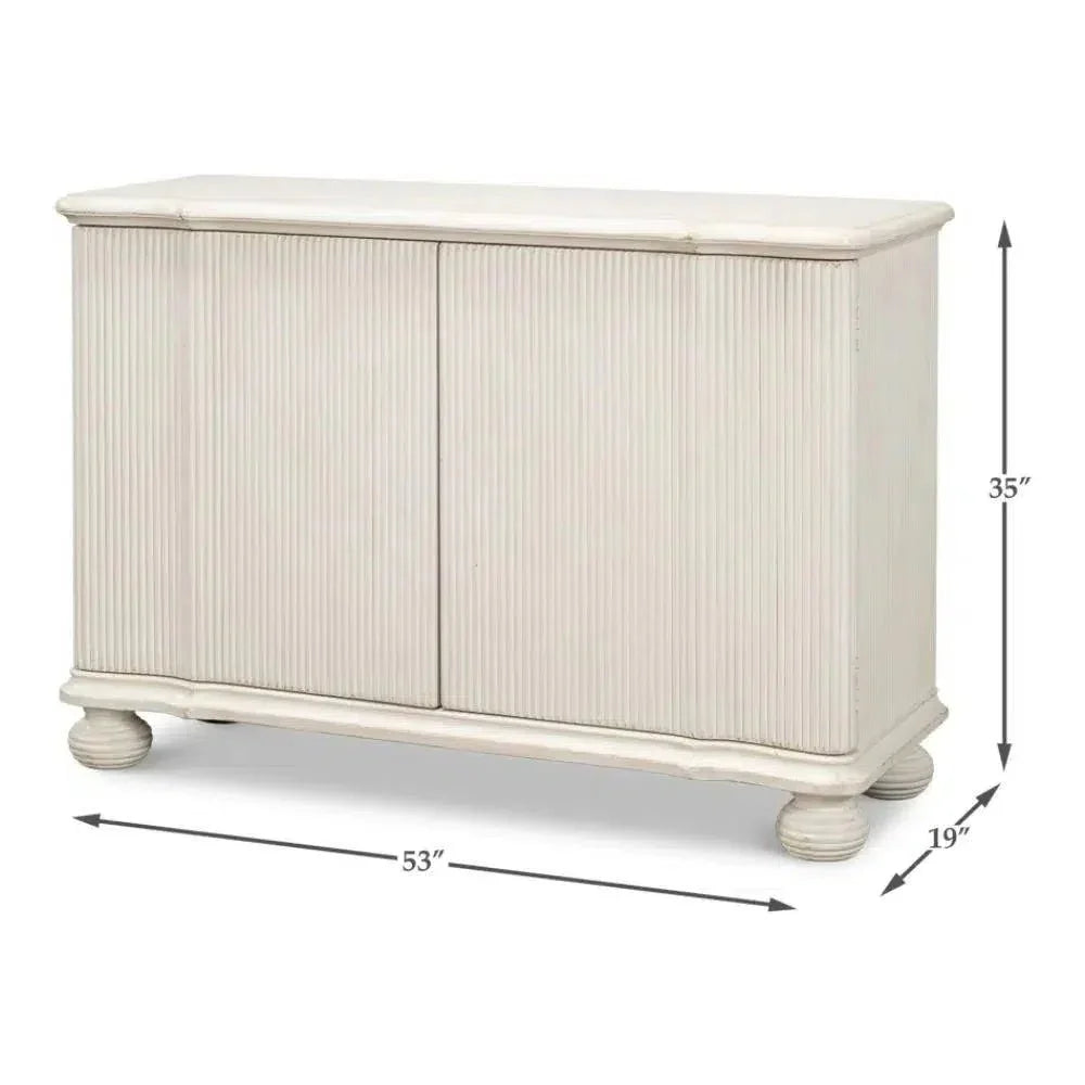 Astrid Entrance Commode Antique White - LOOMLAN - Sarreid - Dressers