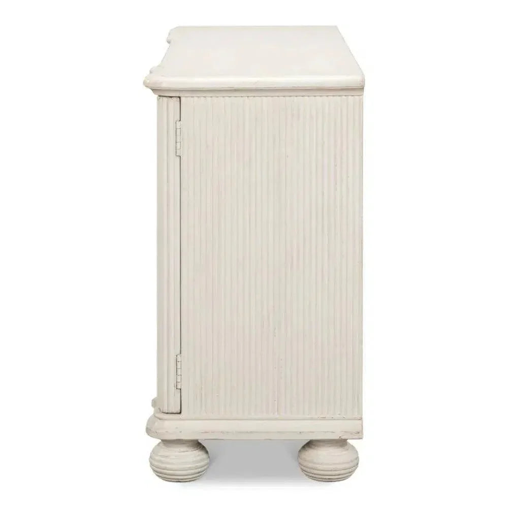 Astrid Entrance Commode Antique White - LOOMLAN - Sarreid - Dressers