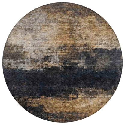 LOOMLAN Rugs Atalika Gray Washable Indoor-Outdoor Rug